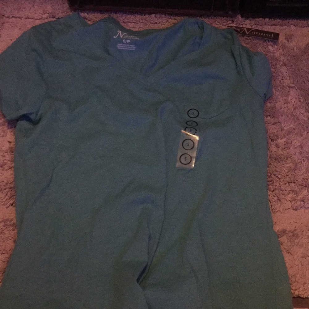 teal t-shirt